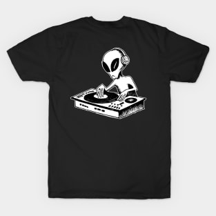 Tekno DJ Alien Rave Vinyl T-Shirt